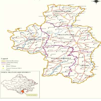 Pratapgarh District Map