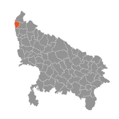 Shamli District Map