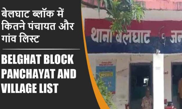 बेलघाट ब्लॉक में कितने पंचायत और गांव लिस्ट | Belghat Block Panchayat and Village List