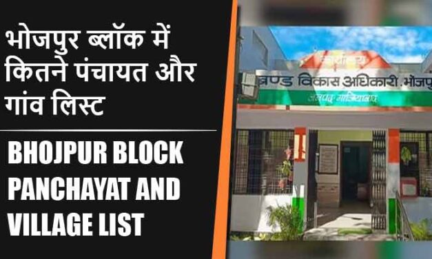 भोजपुर ब्लॉक में कितने पंचायत और गांव लिस्ट | Bhojpur Block Panchayat and Village List