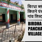 बिरधा ब्लॉक में कितने पंचायत और गांव लिस्ट | Birdha Block Panchayat and Village List