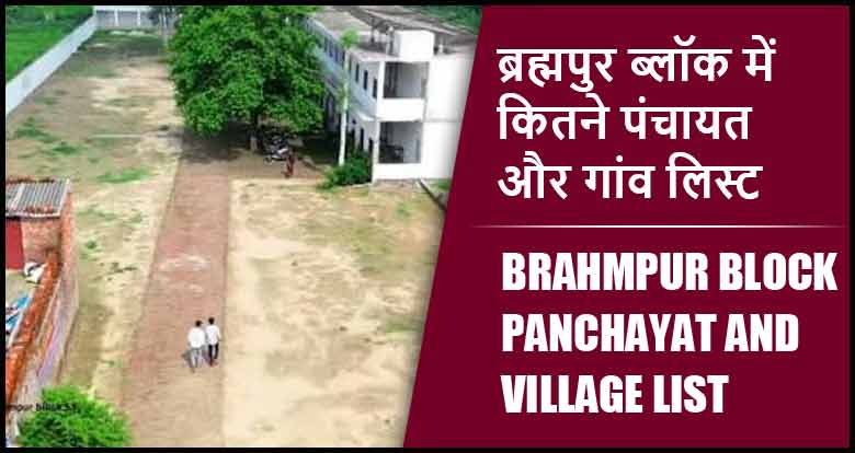 ब्रह्मपुर ब्लॉक में कितने पंचायत और गांव लिस्ट | Brahmpur Block Panchayat and Village List