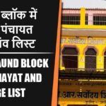 कुठौंद ब्लॉक में कितने पंचायत और गांव लिस्ट | Kuthaund Block Panchayat and Village List