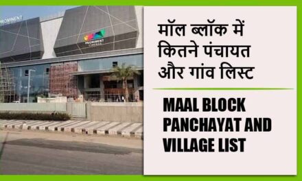 मॉल ब्लॉक में कितने पंचायत और गांव लिस्ट | Maal Block Panchayat and Village List