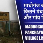 माधोगंज ब्लॉक में कितने पंचायत और गांव लिस्ट | Madhoganj Block Panchayat and Village List