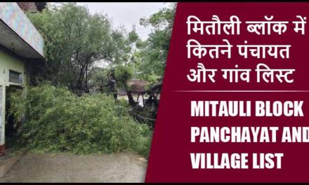 मितौली ब्लॉक में कितने पंचायत और गांव लिस्ट | Mitauli Block Panchayat and Village List