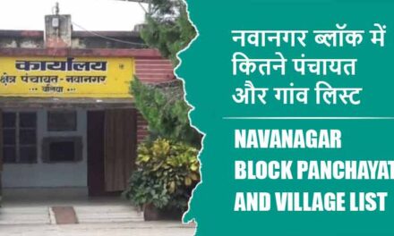 नवानगर ब्लॉक में कितने पंचायत और गांव लिस्ट | Navanagar Block Panchayat and Village List