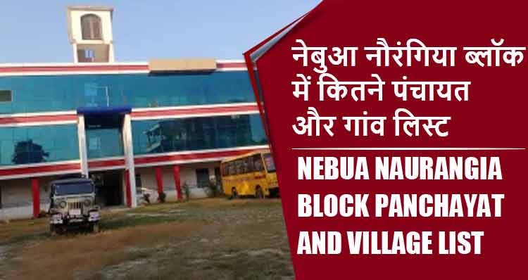 नेबुआ नौरंगिया ब्लॉक में कितने पंचायत और गांव लिस्ट | Nebua Naurangia Block Panchayat and Village List