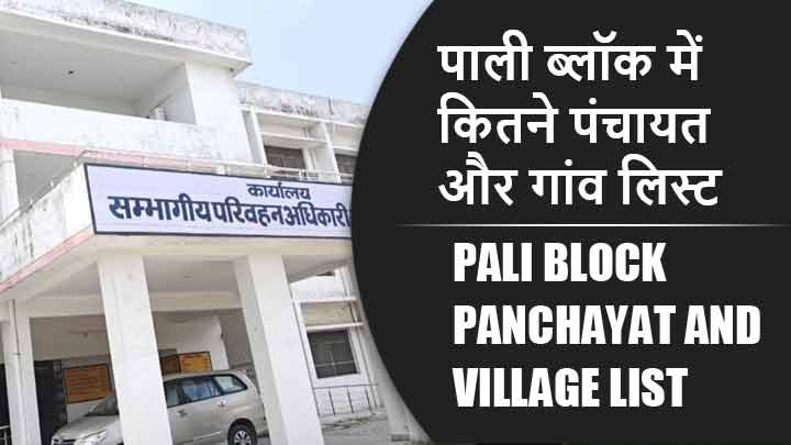 पाली ब्लॉक में कितने पंचायत और गांव लिस्ट | Pali Block Panchayat and Village List