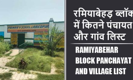 रमियाबेहड़ ब्लॉक में कितने पंचायत और गांव लिस्ट | Ramiyabehar Block Panchayat and Village List