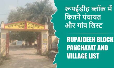 रूपईडीह ब्लॉक में कितने पंचायत और गांव लिस्ट | Rupaideeh Block Panchayat and Village List