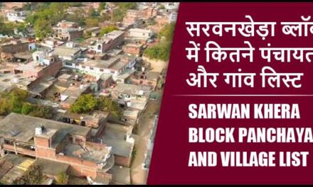 सरवनखेड़ा ब्लॉक में कितने पंचायत और गांव लिस्ट | Sarwan Khera Block Panchayat and Village List