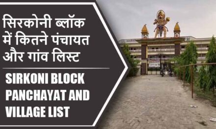 सिरकोनी ब्लॉक में कितने पंचायत और गांव लिस्ट | Sirkoni Block Panchayat and Village List