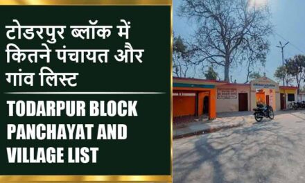टोडरपुर ब्लॉक में कितने पंचायत और गांव लिस्ट | Todarpur Block Panchayat and Village List