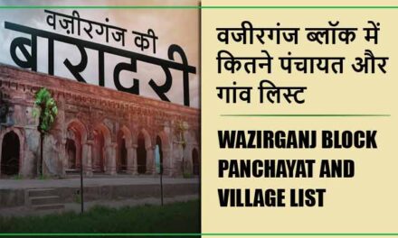वजीरगंज ब्लॉक में कितने पंचायत और गांव लिस्ट | Wazirganj Block Panchayat and Village List