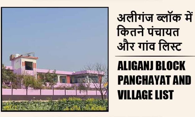 अलीगंज ब्लॉक में कितने पंचायत और गांव लिस्ट | Aliganj Block Panchayat and Village List