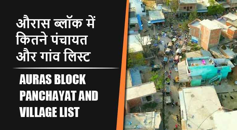 औरास ब्लॉक में कितने पंचायत और गांव लिस्ट | Auras Block Panchayat and Village List