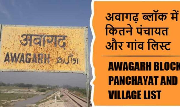 अवागढ़ ब्लॉक में कितने पंचायत और गांव लिस्ट | Awagarh Block Panchayat and Village List