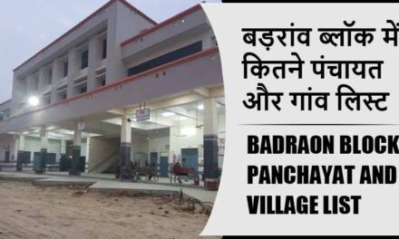 बड़रांव ब्लॉक में कितने पंचायत और गांव लिस्ट | Badraon Block Panchayat and Village List