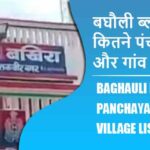 बघौली ब्लॉक में कितने पंचायत और गांव लिस्ट | Baghauli Block Panchayat and Village List