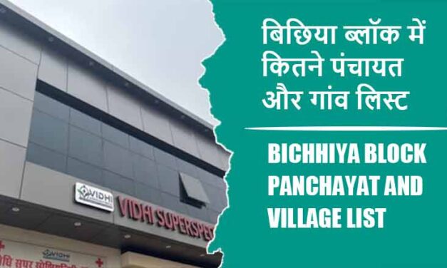 बिछिया ब्लॉक में कितने पंचायत और गांव लिस्ट | Bichhiya Block Panchayat and Village List