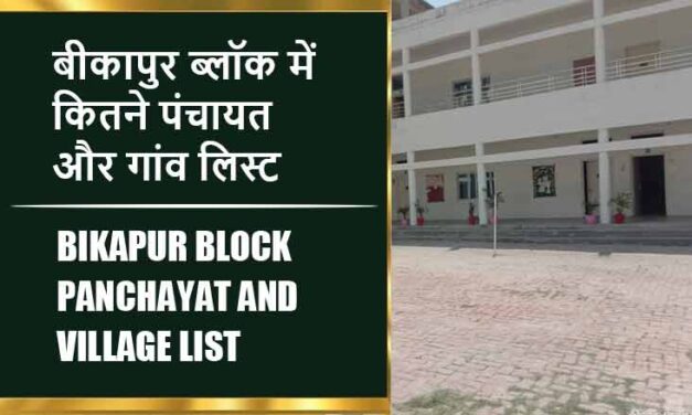 बीकापुर ब्लॉक में कितने पंचायत और गांव लिस्ट | Bikapur Block Panchayat and Village List
