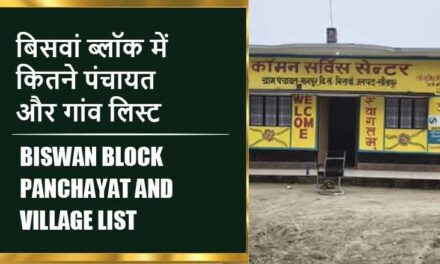 बिसवां ब्लॉक में कितने पंचायत और गांव लिस्ट | Biswan Block Panchayat and Village List
