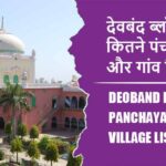देवबंद ब्लॉक में कितने पंचायत और गांव लिस्ट | Deoband Block Panchayat and Village List