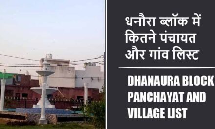 धनौरा ब्लॉक में कितने पंचायत और गांव लिस्ट | Dhanaura Block Panchayat and Village List