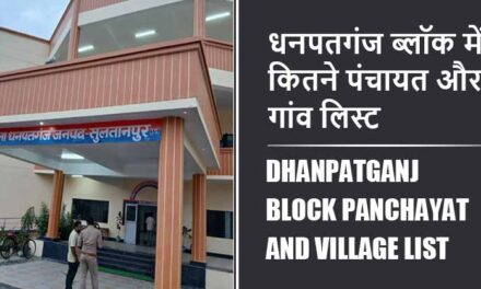 धनपतगंज ब्लॉक में कितने पंचायत और गांव लिस्ट | Dhanpatganj Block Panchayat and Village List