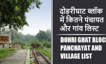 दोहरीघाट ब्लॉक में कितने पंचायत और गांव लिस्ट | Dohri Ghat Block Panchayat and Village List