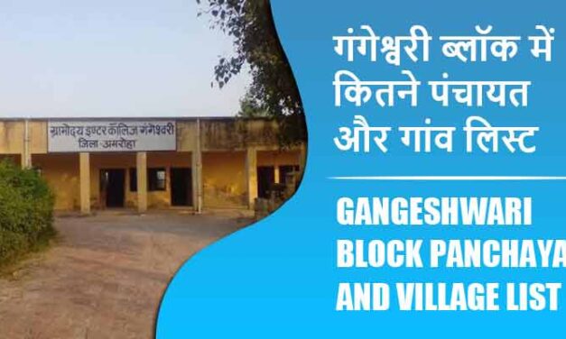 गंगेश्वरी ब्लॉक में कितने पंचायत और गांव लिस्ट | Gangeshwari Block Panchayat and Village List