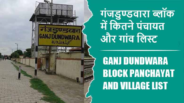 गंजडुण्डवारा ब्लॉक में कितने पंचायत और गांव लिस्ट | Ganj Dundwara Block Panchayat and Village List