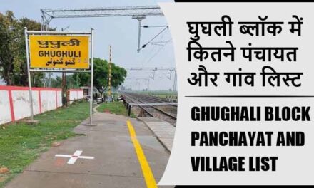 घुघली ब्लॉक में कितने पंचायत और गांव लिस्ट | Ghughali Block Panchayat and Village List