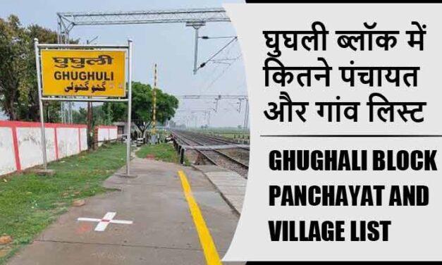 घुघली ब्लॉक में कितने पंचायत और गांव लिस्ट | Ghughali Block Panchayat and Village List