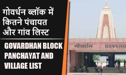 गोवर्धन ब्लॉक में कितने पंचायत और गांव लिस्ट | Govardhan Block Panchayat and Village List