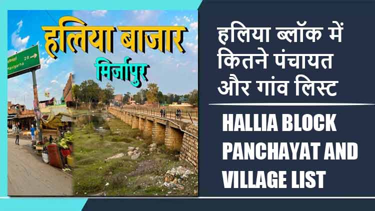 हलिया ब्लॉक में कितने पंचायत और गांव लिस्ट | Hallia Block Panchayat and Village List