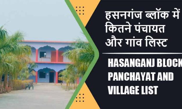 हसनगंज ब्लॉक में कितने पंचायत और गांव लिस्ट | Hasanganj Block Panchayat and Village List