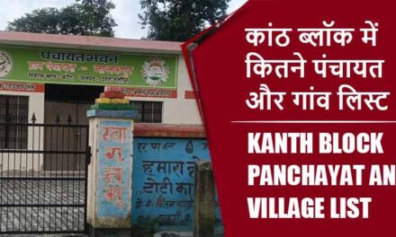 कांठ ब्लॉक में कितने पंचायत और गांव लिस्ट | Kanth Block Panchayat and Village List