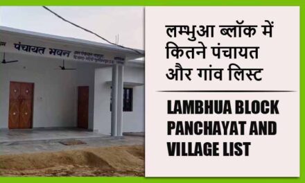 लम्भुआ ब्लॉक में कितने पंचायत और गांव लिस्ट | Lambhua Block Panchayat and Village List