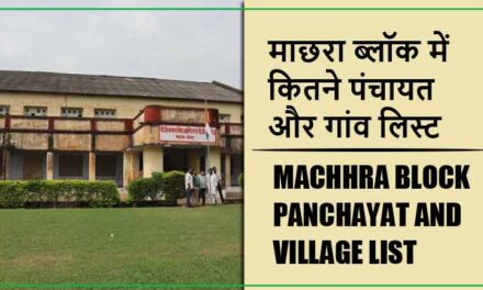 माछरा ब्लॉक में कितने पंचायत और गांव लिस्ट | Machhra Block Panchayat and Village List