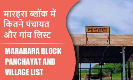 मारहरा ब्लॉक में कितने पंचायत और गांव लिस्ट | Marahara Block Panchayat and Village List