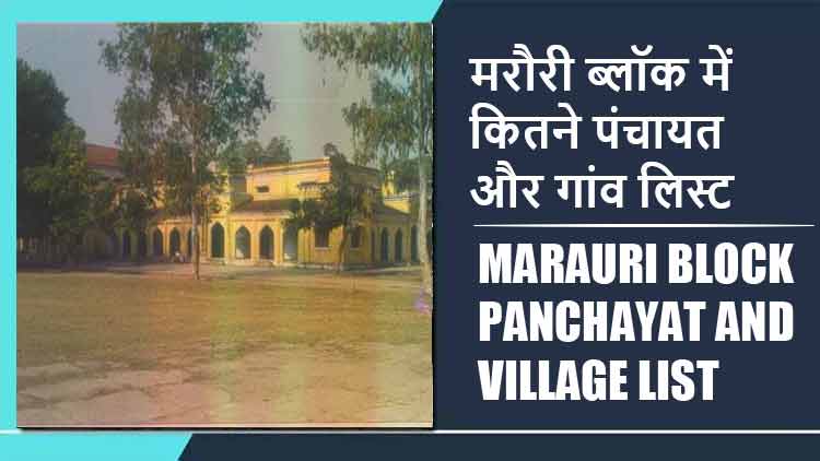 मरौरी ब्लॉक में कितने पंचायत और गांव लिस्ट | Marauri Block Panchayat and Village List