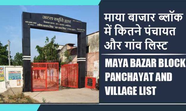 माया बाजार ब्लॉक में कितने पंचायत और गांव लिस्ट | Maya Bazar Block Panchayat and Village List
