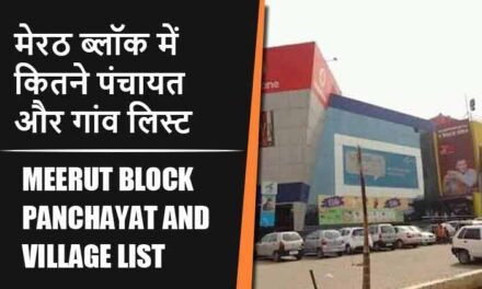 मेरठ ब्लॉक में कितने पंचायत और गांव लिस्ट | Meerut Block Panchayat and Village List