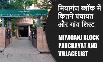 मियागंज ब्लॉक में कितने पंचायत और गांव लिस्ट | Miyaganj Block Panchayat and Village List