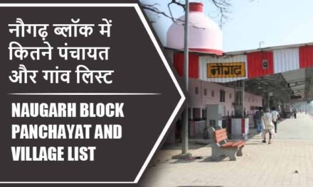 नौगढ़ ब्लॉक में कितने पंचायत और गांव लिस्ट | Naugarh Block Panchayat and Village List