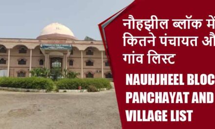 नौहझील ब्लॉक में कितने पंचायत और गांव लिस्ट | Nauhjheel Block Panchayat and Village List