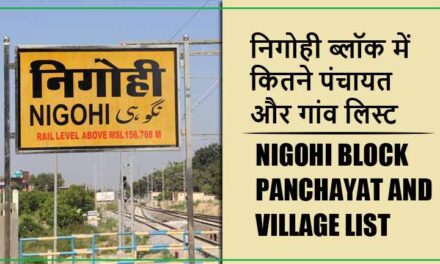 निगोही ब्लॉक में कितने पंचायत और गांव लिस्ट | Nigohi Block Panchayat and Village List