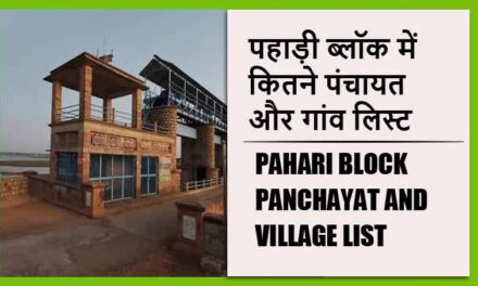 पहाड़ी ब्लॉक में कितने पंचायत और गांव लिस्ट | Pahari Block Panchayat and Village List